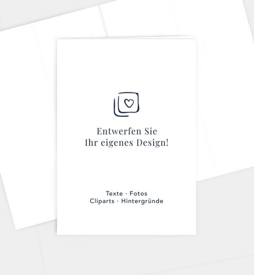 Einladungskarte Trauer Blanko Design
