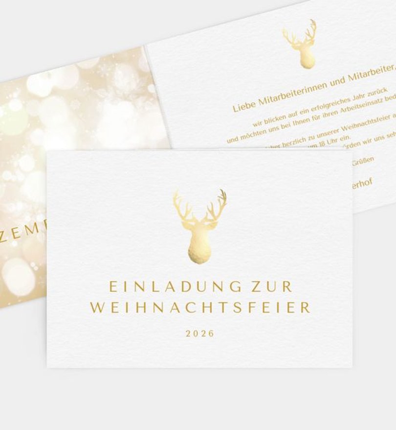 Weihnachtsfeier Weihnachtsfeier Glänzender Gruß · Crafty