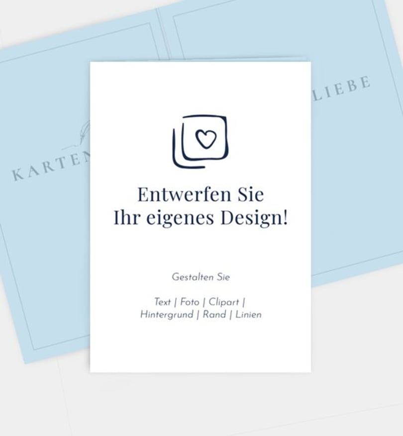 Dankeskarte Trauer Blanko Design