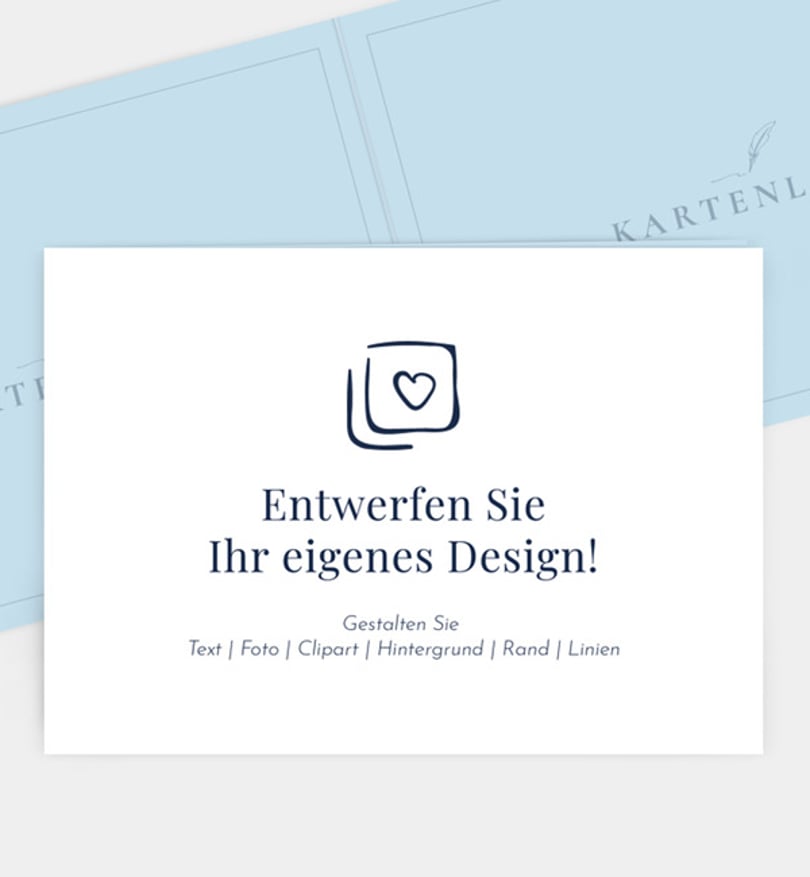 Dankeskarte Konfirmation Blanko Design
