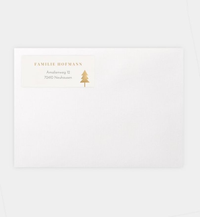 Absenderaufkleber Weihnachten Frohlockende Zeit