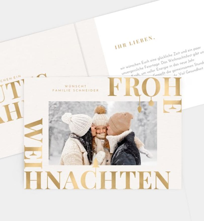 Weihnachtskarte Weihnachten/Privat Frohlockende Zeit