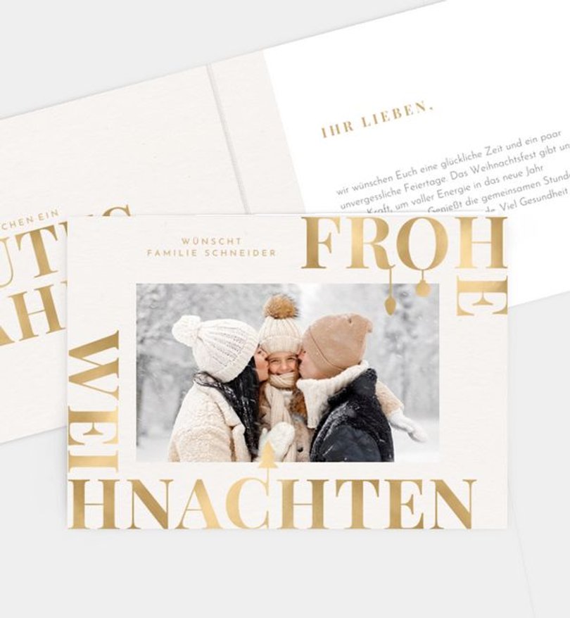 Weihnachtskarte Weihnachten/Privat Frohlockende Zeit