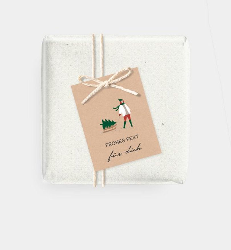 Geschenkanhänger Weihnachten Märchenwald