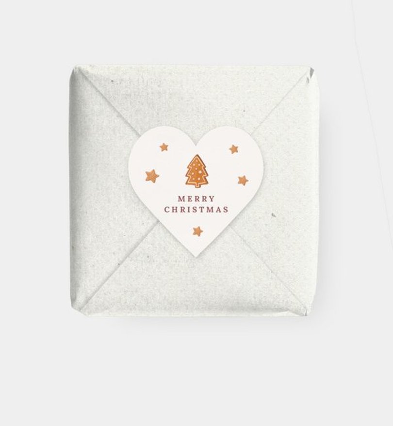 Geschenkaufkleber Geschäftlich Gingerbread