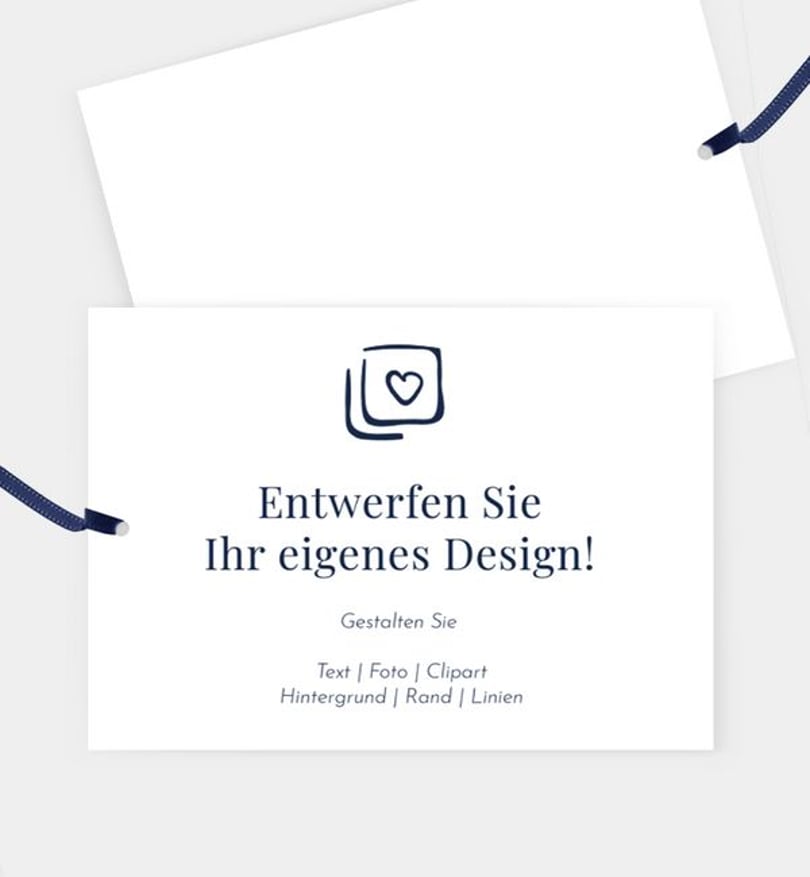 Ballonkarte Hochzeit Blanko Design