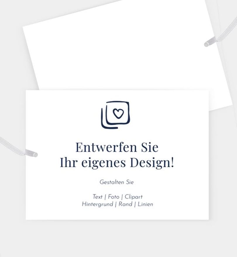 Ballonkarte Hochzeit Blanko Design