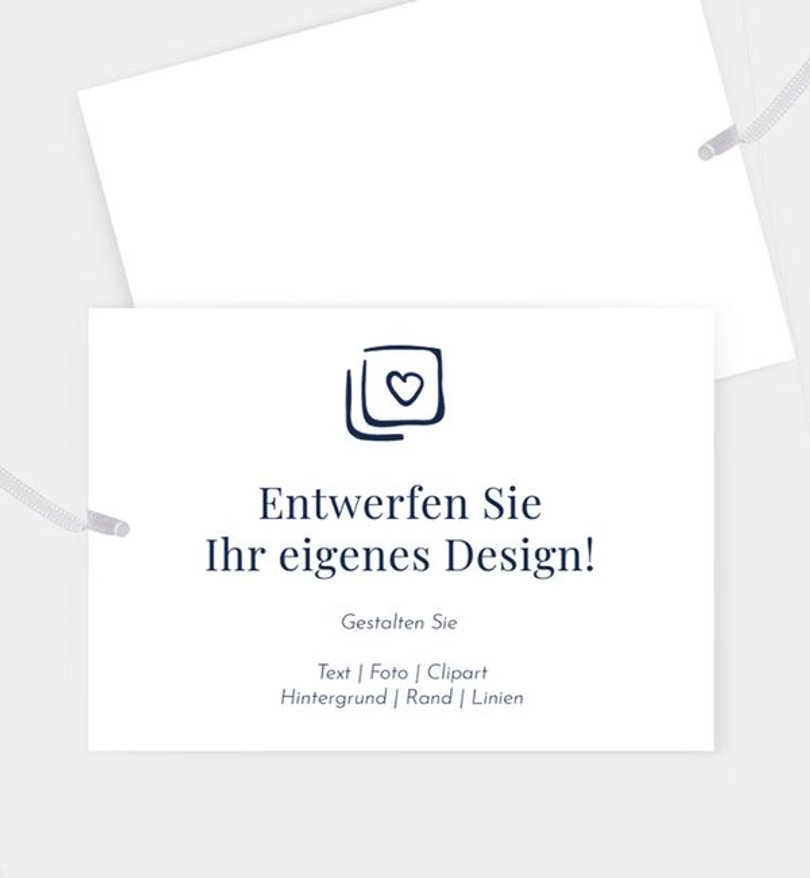 Ballonkarte Hochzeit Blanko Design