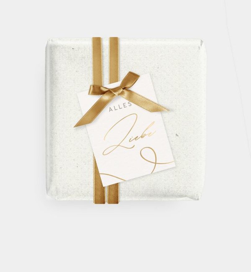 Geschenkanhänger Weihnachten Weihnachtsschnörkel