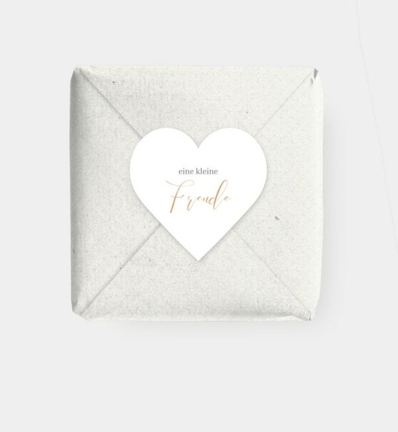Geschenkaufkleber Geschäftlich Feine Worte