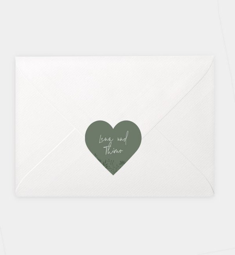 Siegelsticker Hochzeit Blooming Love