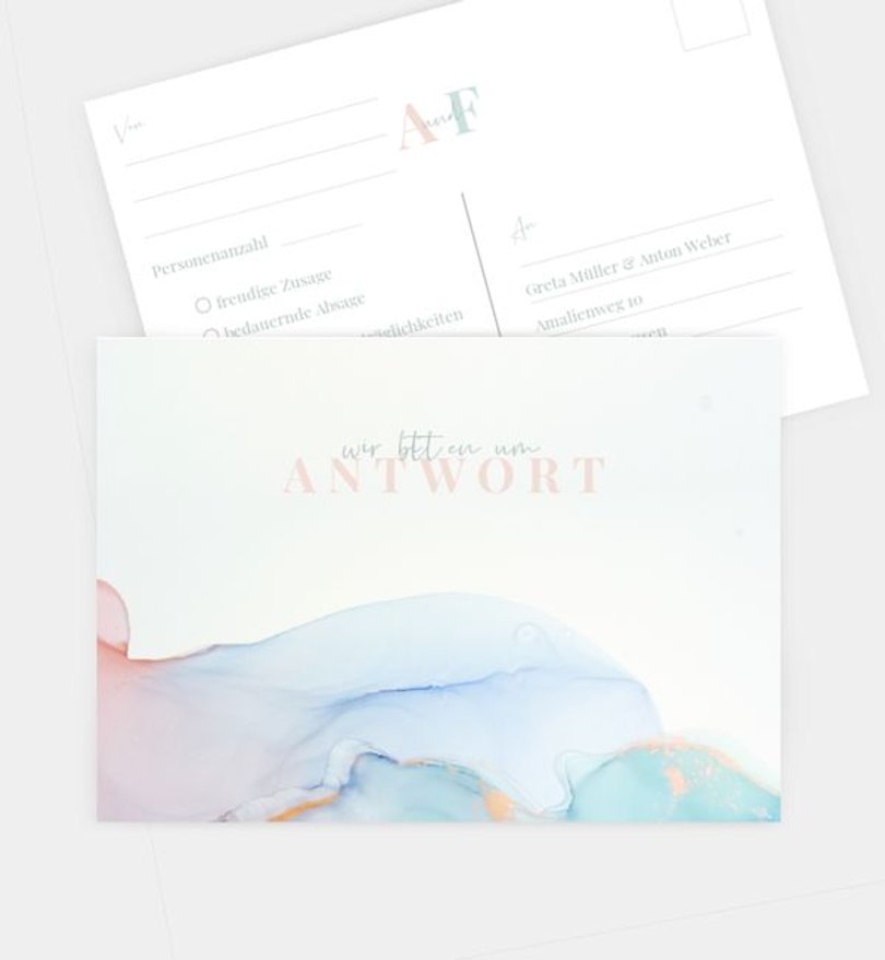 Antwortkarte Hochzeit Perfect Match