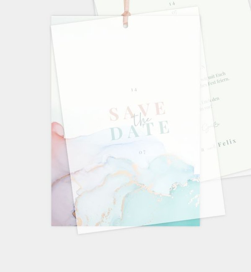 Save-The-Date Karte Hochzeit Perfect Match