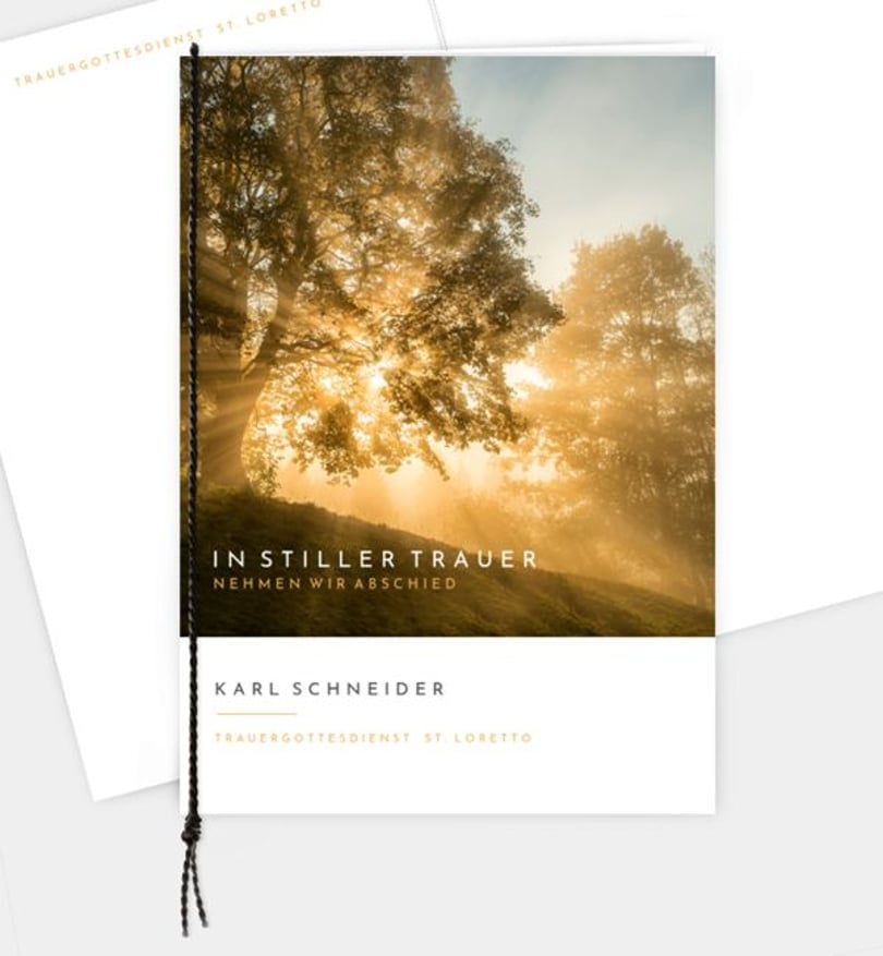 Kirchenheft Trauer Abendhimmel · Sonnenwald