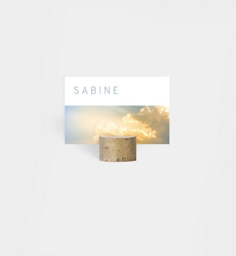 Tischkarte Trauer Hoffnungsvoll