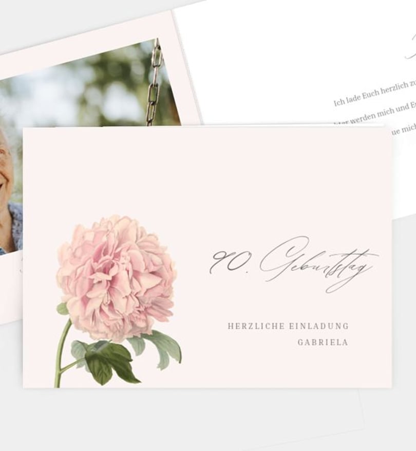 Einladungskarte Geburtstag Timeless Rose