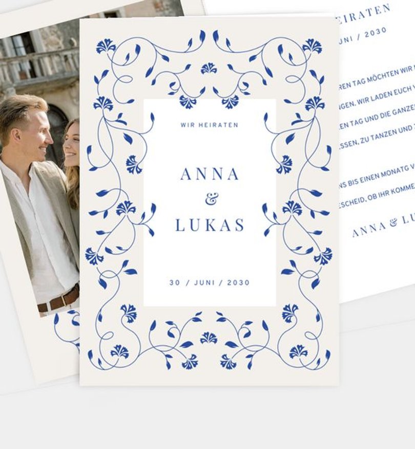 Einladungskarte Hochzeit Porto