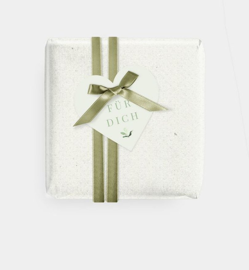 Geschenkanhänger Hochzeit Simple Green