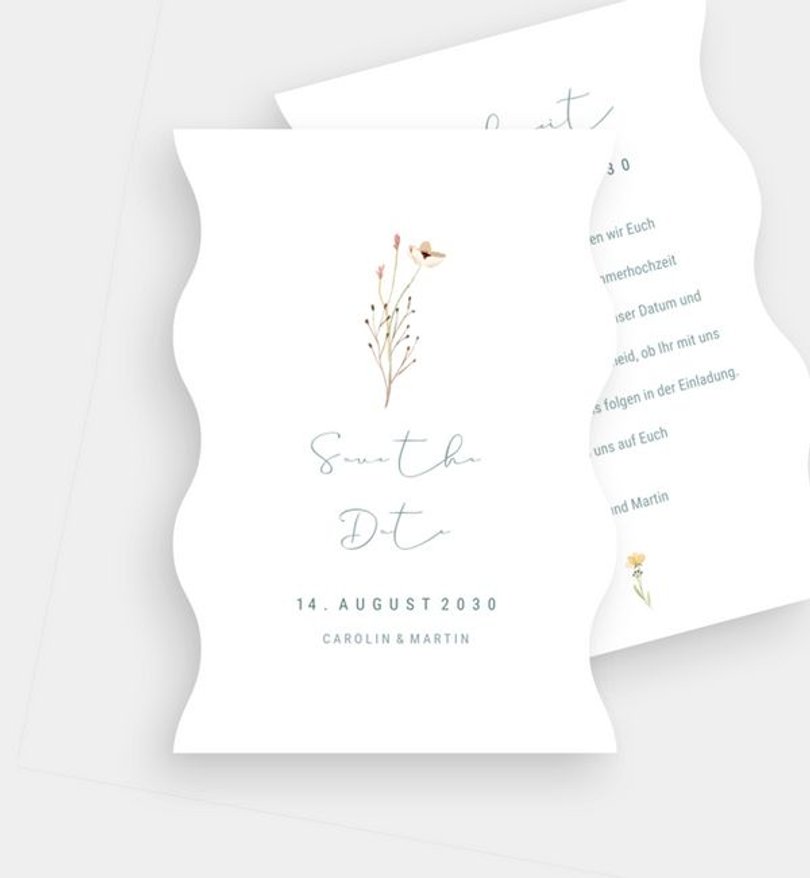 Save-The-Date Karte Hochzeit Decent Summer