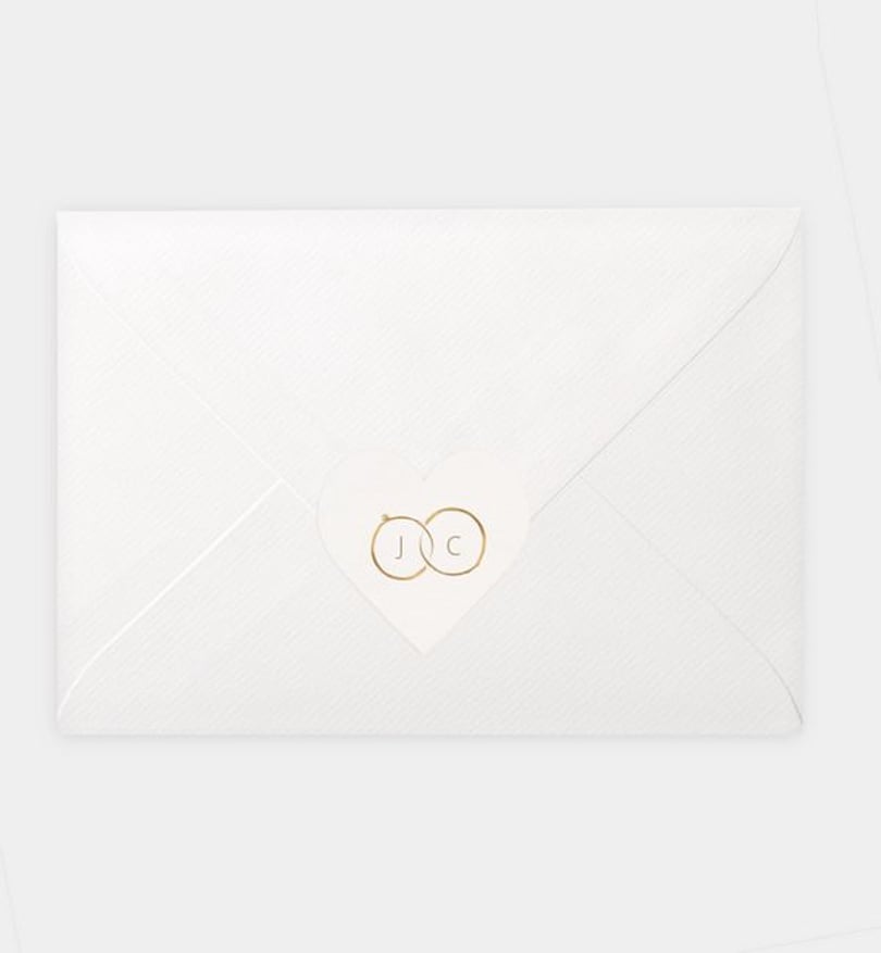 Siegelsticker Hochzeit Ringe