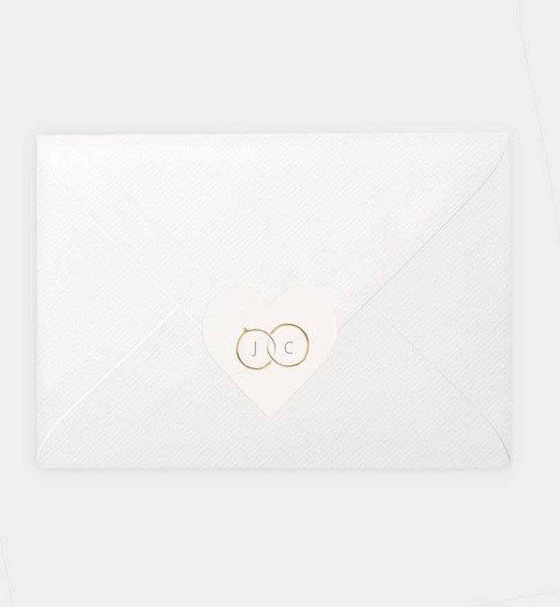Siegelsticker Hochzeit Ringe