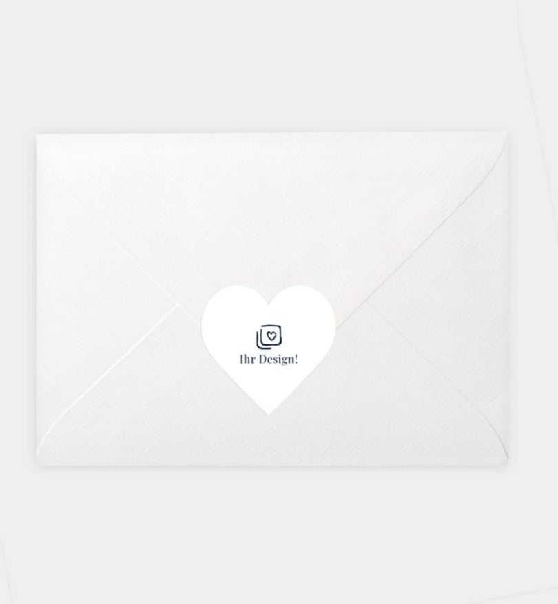 Siegelsticker Hochzeit Blanko Design