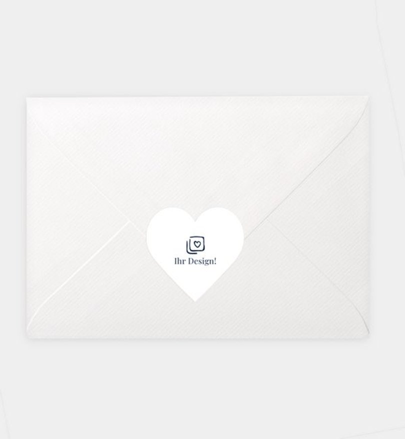 Siegelsticker Hochzeit Blanko Design