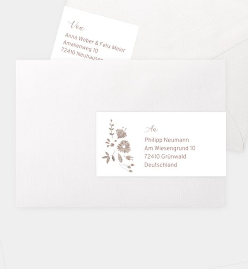 Adressaufkleber Hochzeit Almliebe