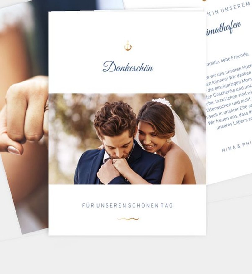 Dankeskarte Hochzeit Starnberger See