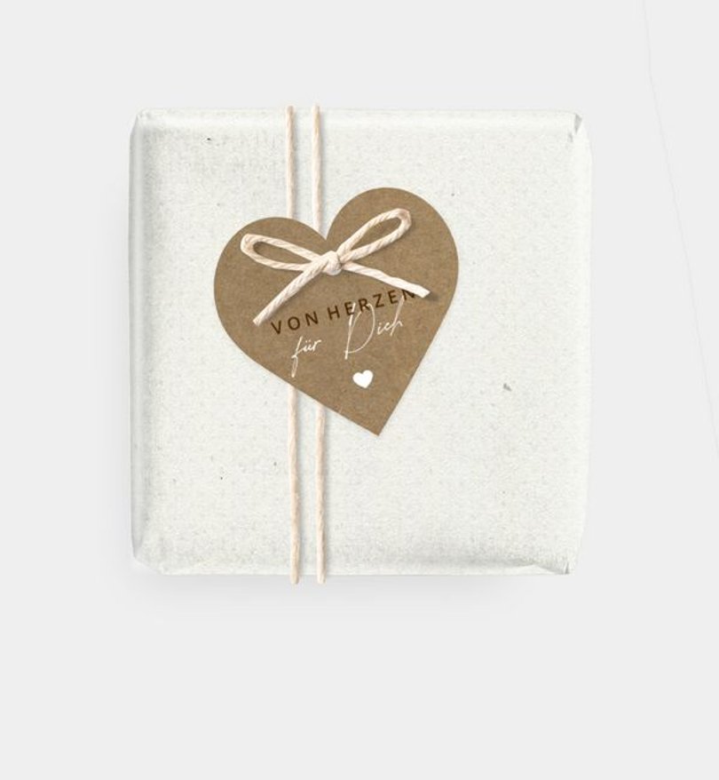 Geschenkanhänger Hochzeit Volles Herz