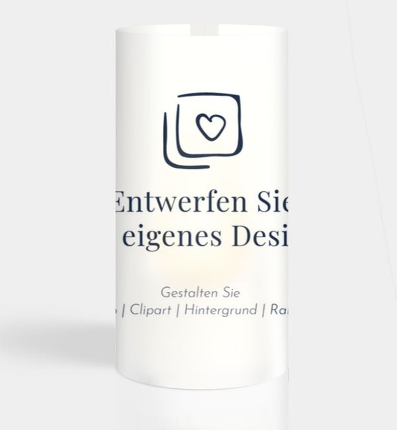 Windlichtkarte Hochzeit Blanko Design