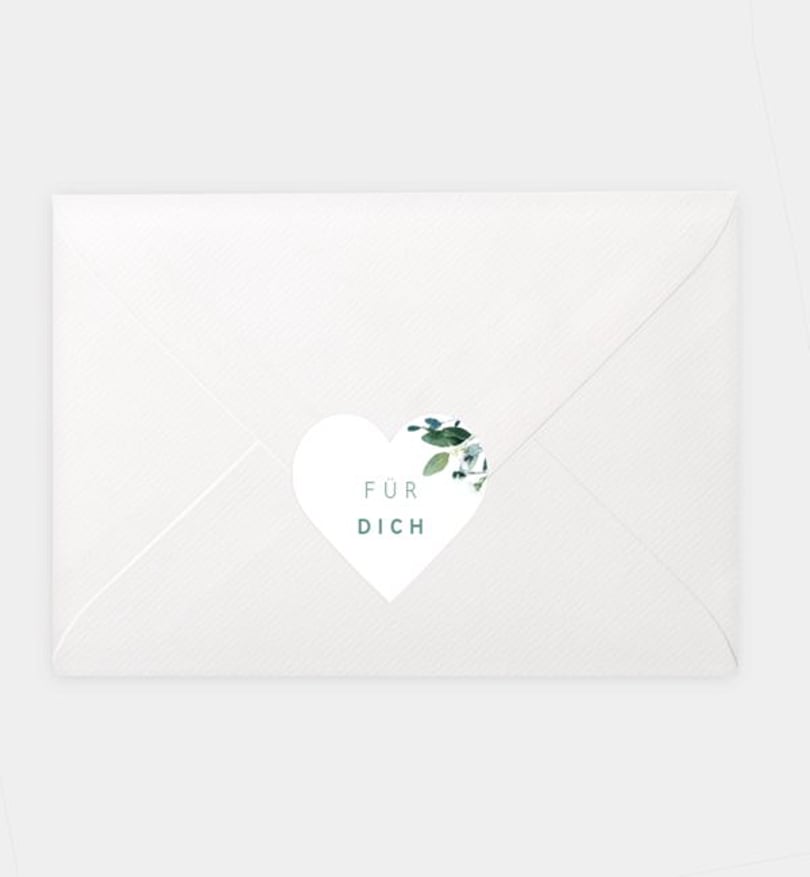 Siegelsticker Firmung Green bouquet
