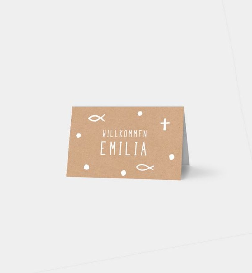 Tischkarte Kommunion Holy Elements - Crafty