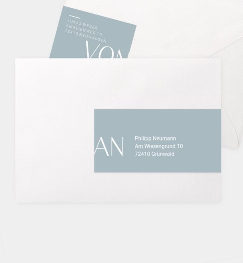 Adressaufkleber konfirmation/adressaufkleber/occasion Konfirmationsbote