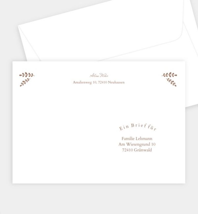 Briefumschlag Konfirmation Gottes Segen · Crafty