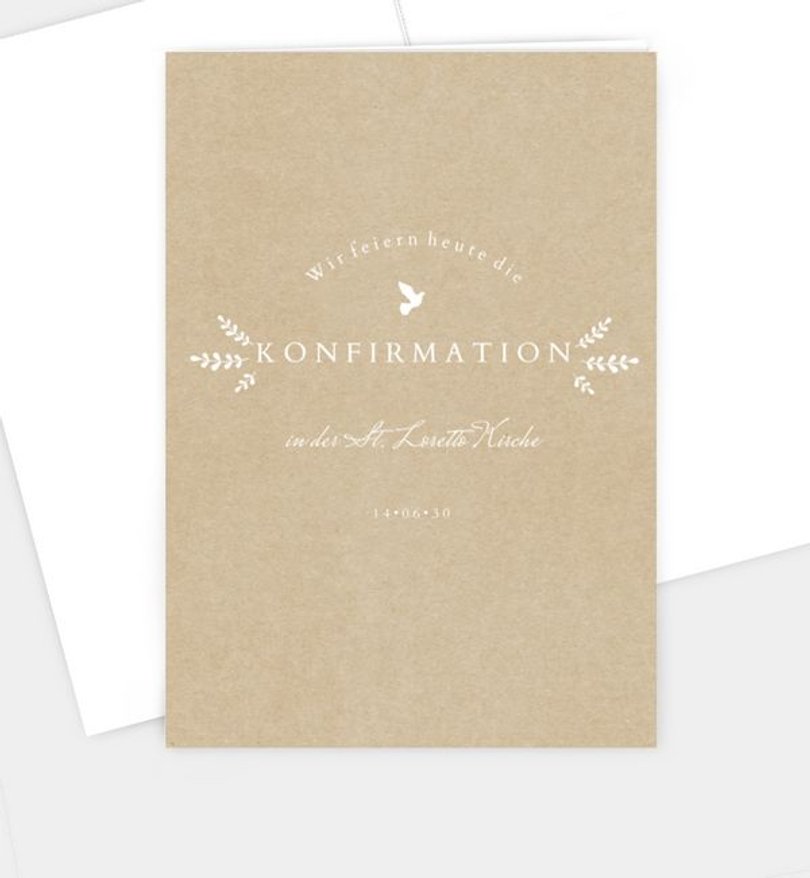 Kirchenheft Konfirmation Gottes Segen · Crafty