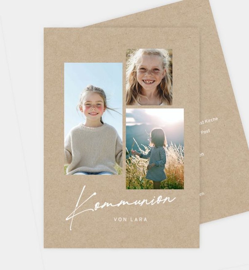 Einladungskarte Kommunion My Journey