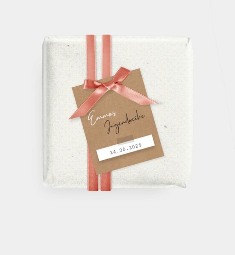 Geschenkanhänger jugendweihe/geschenkanhaenger/occasion Handmade