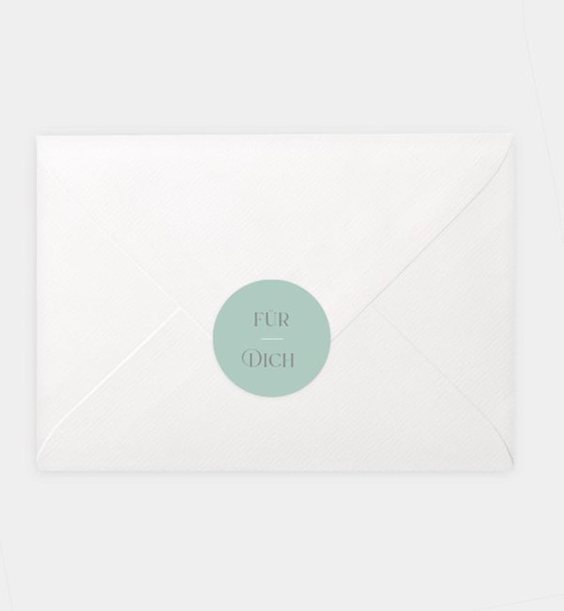 Siegelsticker jugendweihe/siegelsticker/occasion Soft Leaves