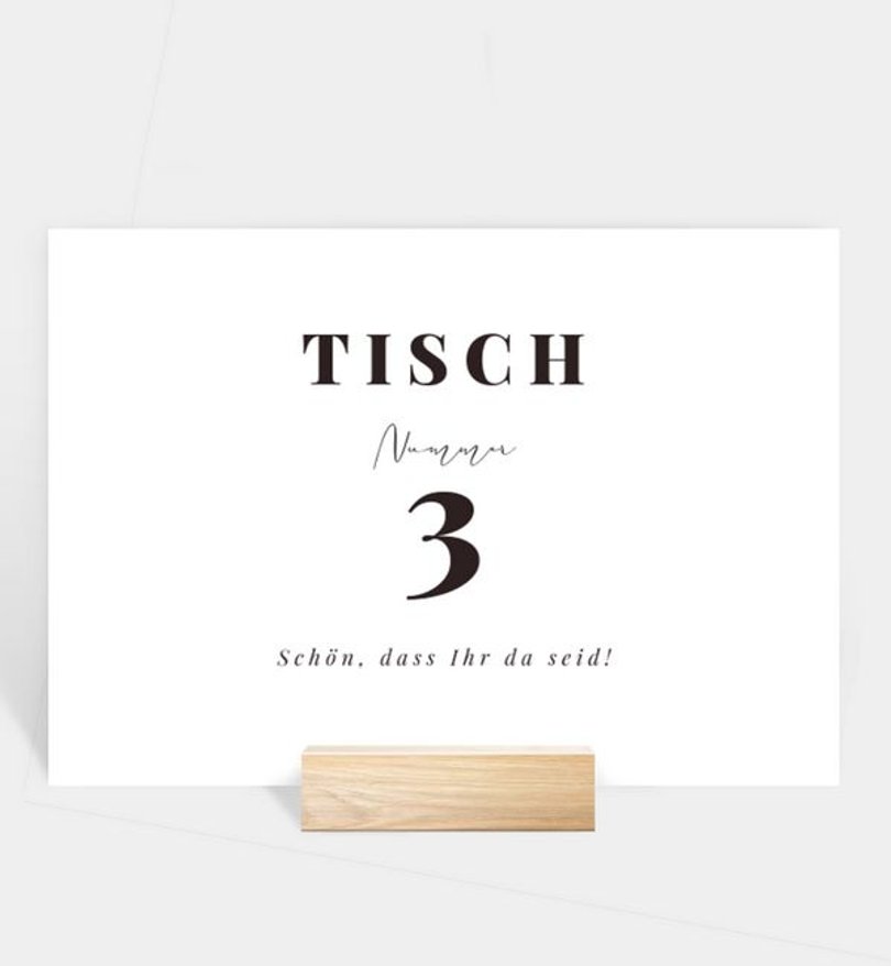 Tischnummer Silberhochzeit Memory