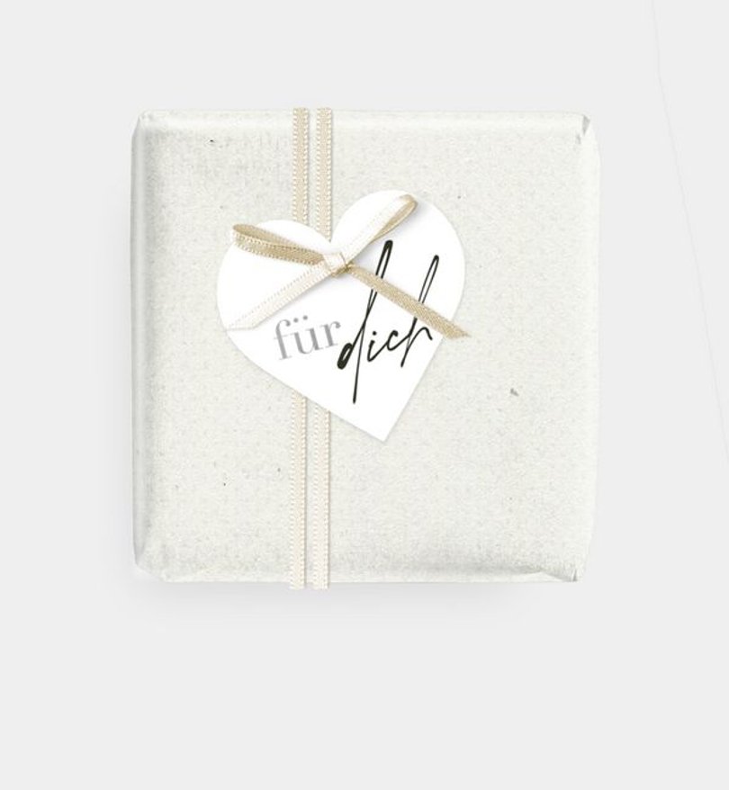 Geschenkanhänger Silberhochzeit Minimal Modern