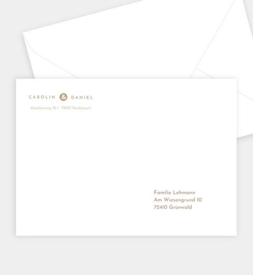 Briefumschlag Silberhochzeit Easy Wedding