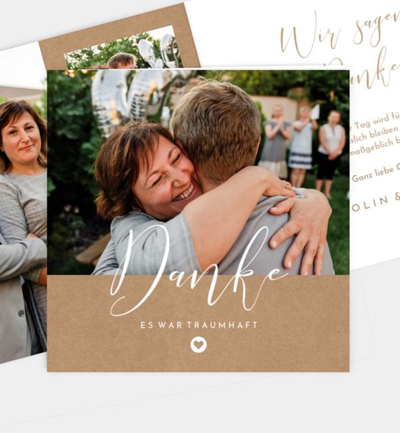 Dankeskarte Silberhochzeit Easy Wedding