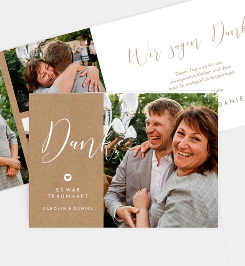 Dankeskarte Silberhochzeit Easy Wedding