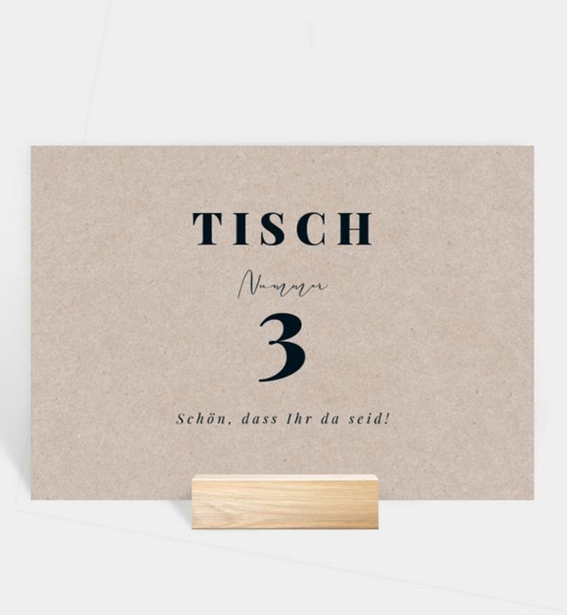 Tischnummer Goldene Hochzeit Memory · Vintage