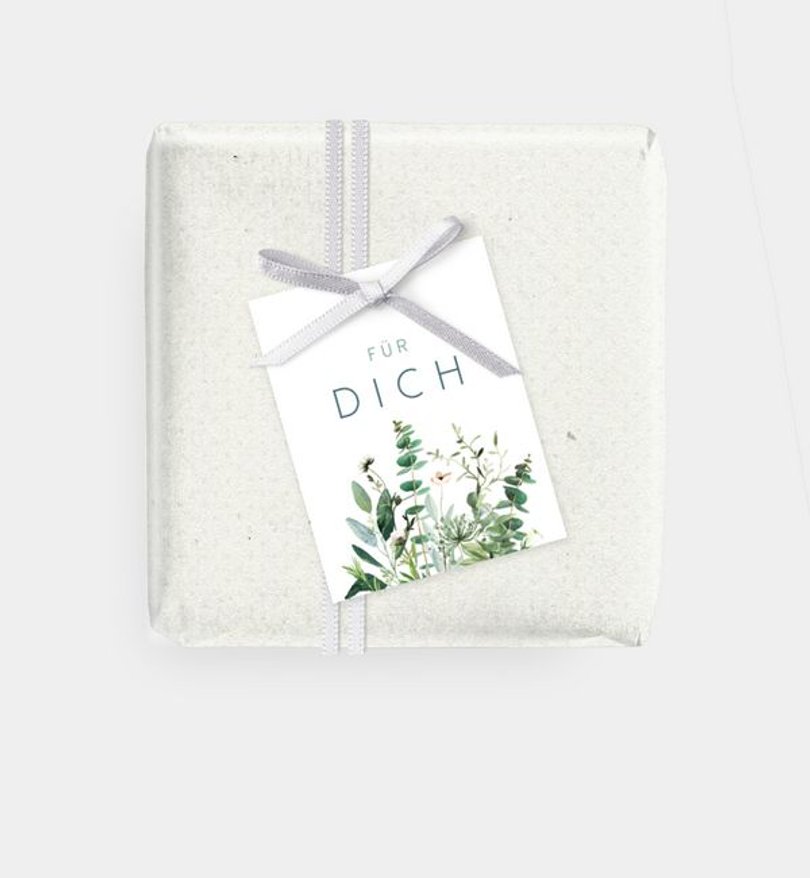 Geschenkanhänger Silberhochzeit Greenbouquet