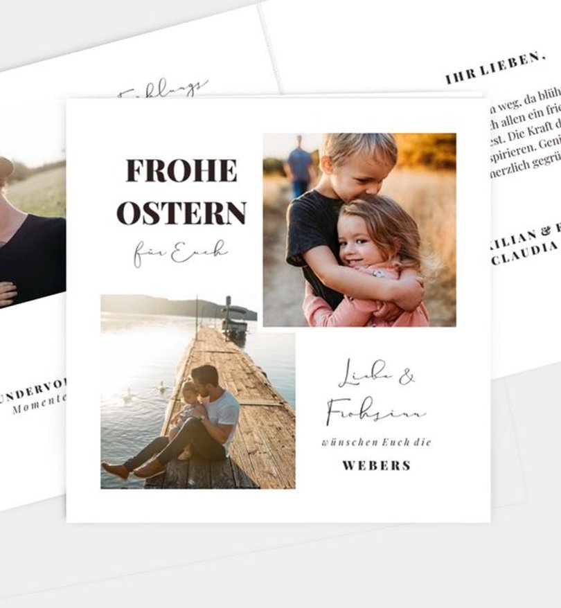 Grußkarte Ostern Memory