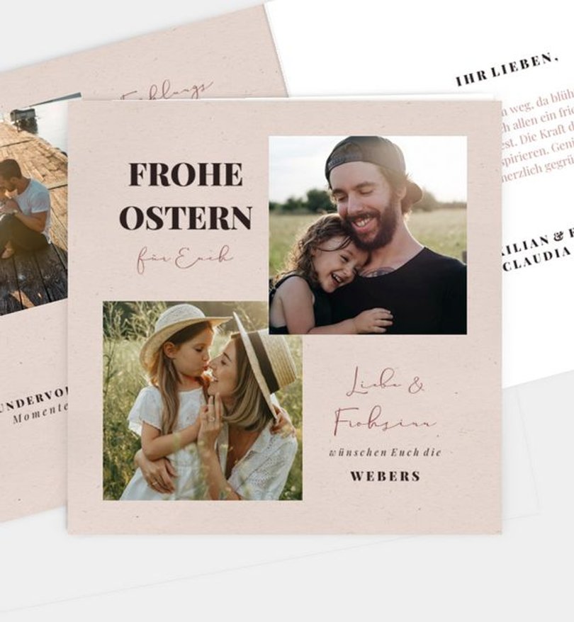 Grußkarte Ostern Memory · Vintage