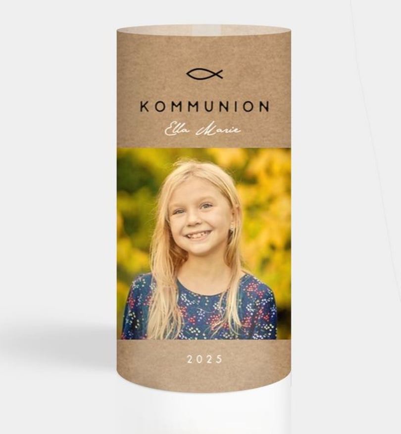 Windlichtkarte kommunion/windlichtkarte/occasion Familienpost · Crafty