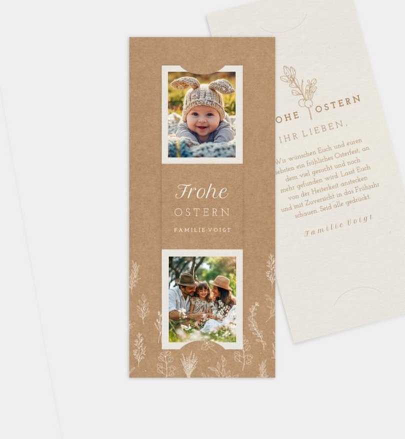 Grußkarte Ostern Forever in Love · Vintage